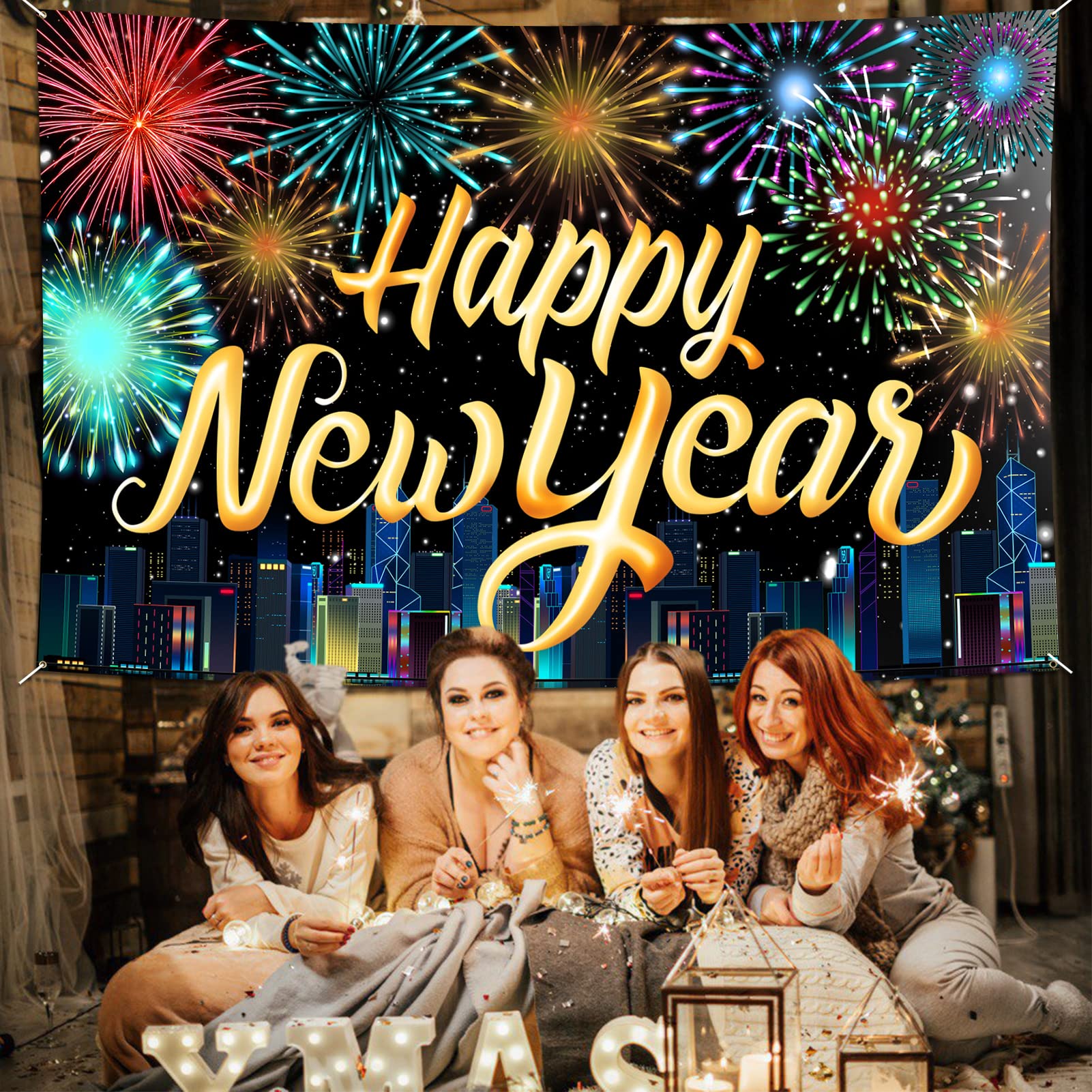 howaf-silvester-deko-2027-banner-happy-new-year-185x110cm image 6