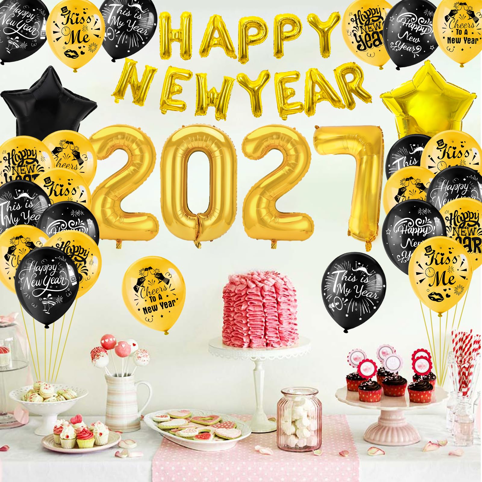howaf-silvester-deko-2027-xxl-set-gold-folienballons-latex image 4