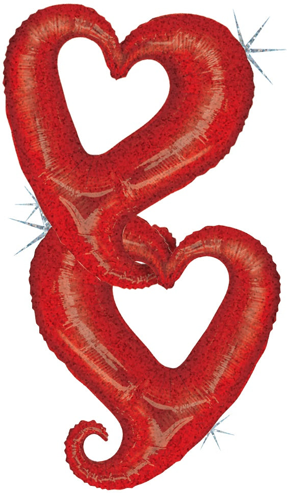 betallic-chain-of-hearts-red-folienballon-33-rot-holografisch image 2