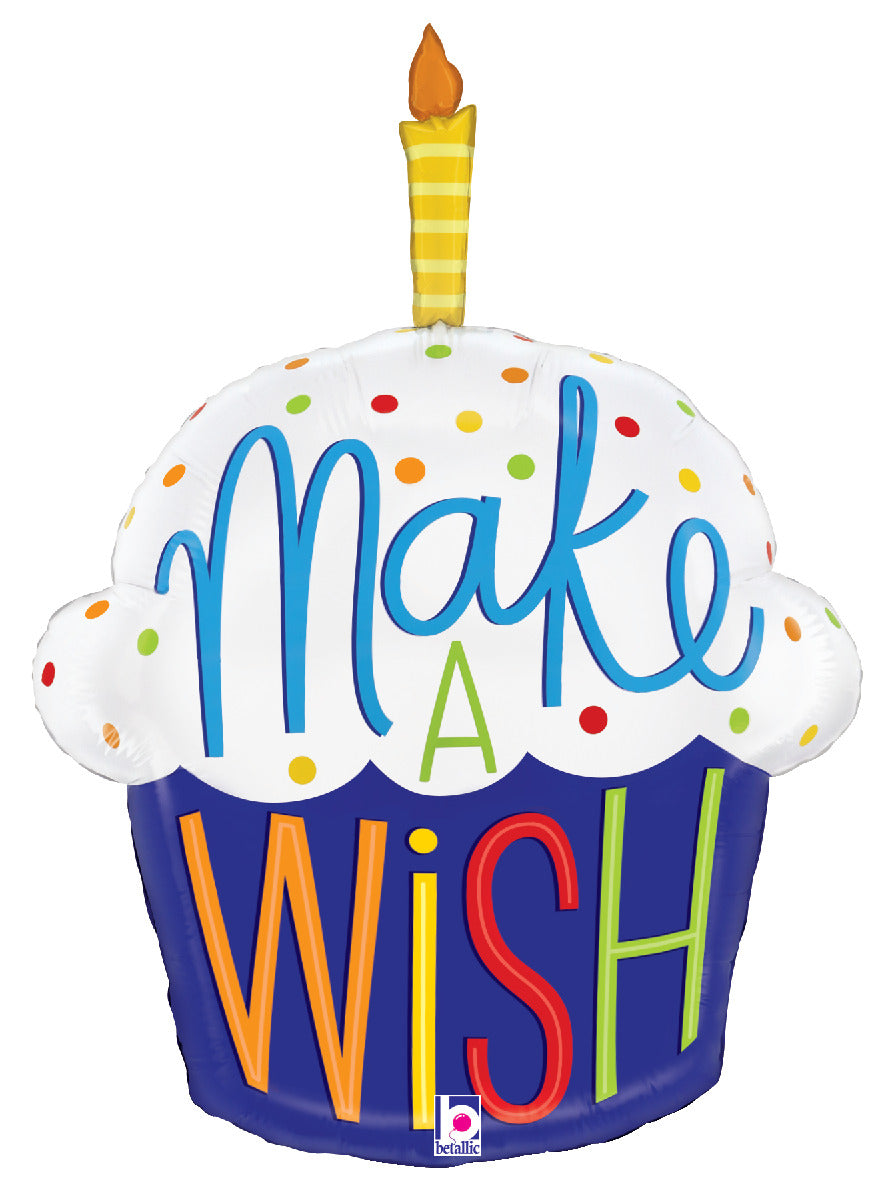 betallic-make-a-wish-cupcake-folienballon-28-geburtstag image 1