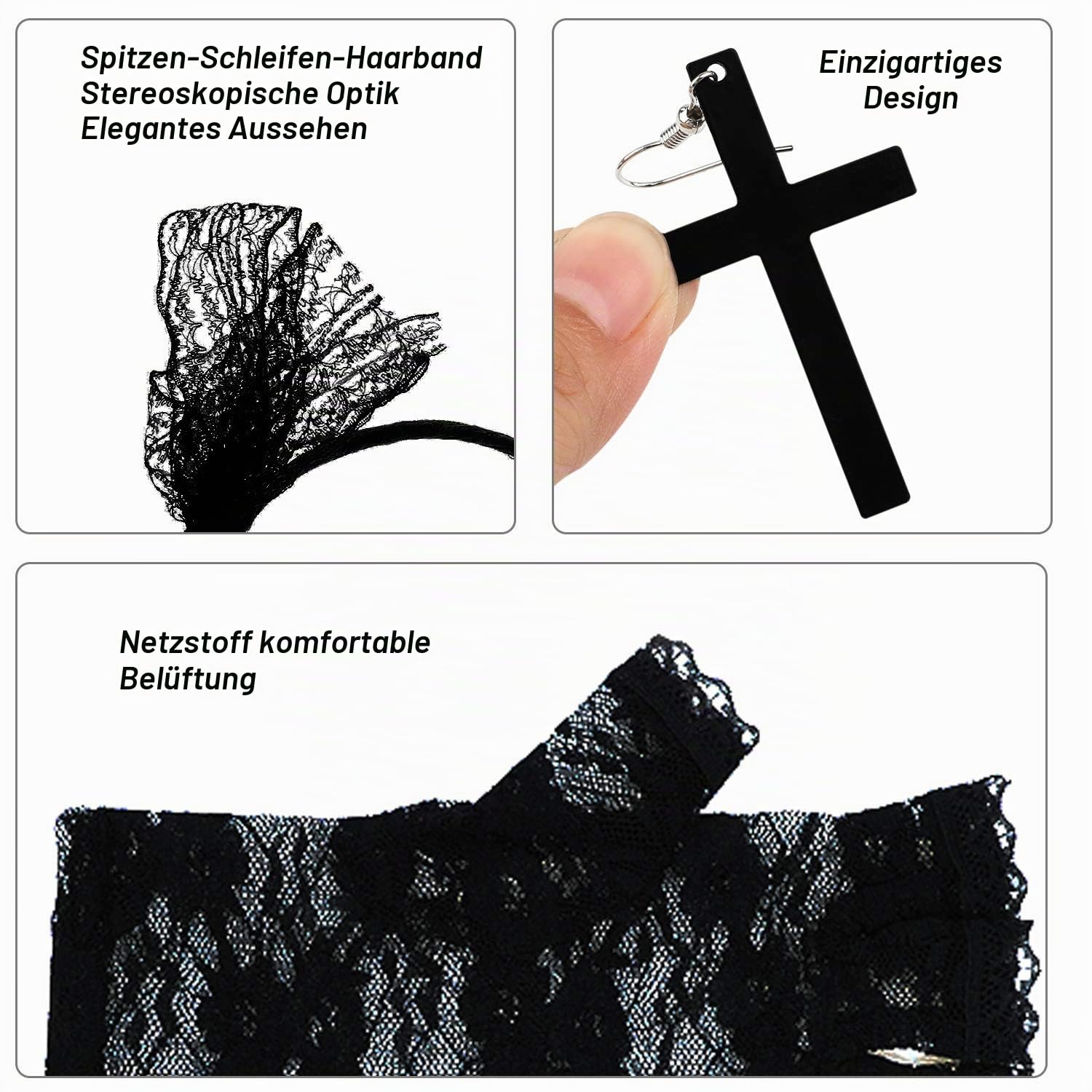 howaf-80er-accessoires-damen-set-schwarz-stirnband-handschuhe image 5