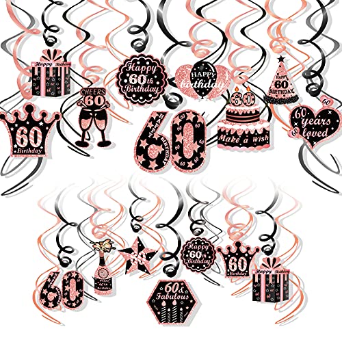 howaf-60-geburtstag-h-ngedeko-rosegold-30-st-ck-spiralen-wirbel image 8