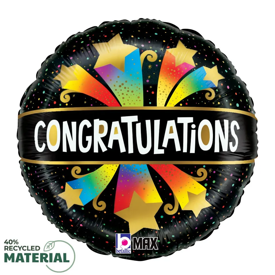 betallic-congratulations-bursting-stars-folienballon-18-bunt image 1