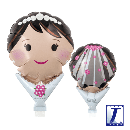 takara-upright-balloons-round-5-bride-dress-luftballon-hochzeit image 1