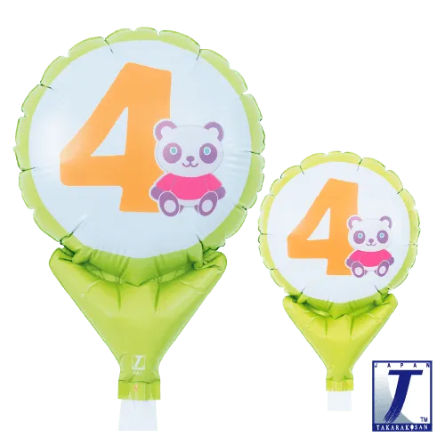 takara-upright-round-5-zoll-luftballon-animal-friends-no-4 image 1