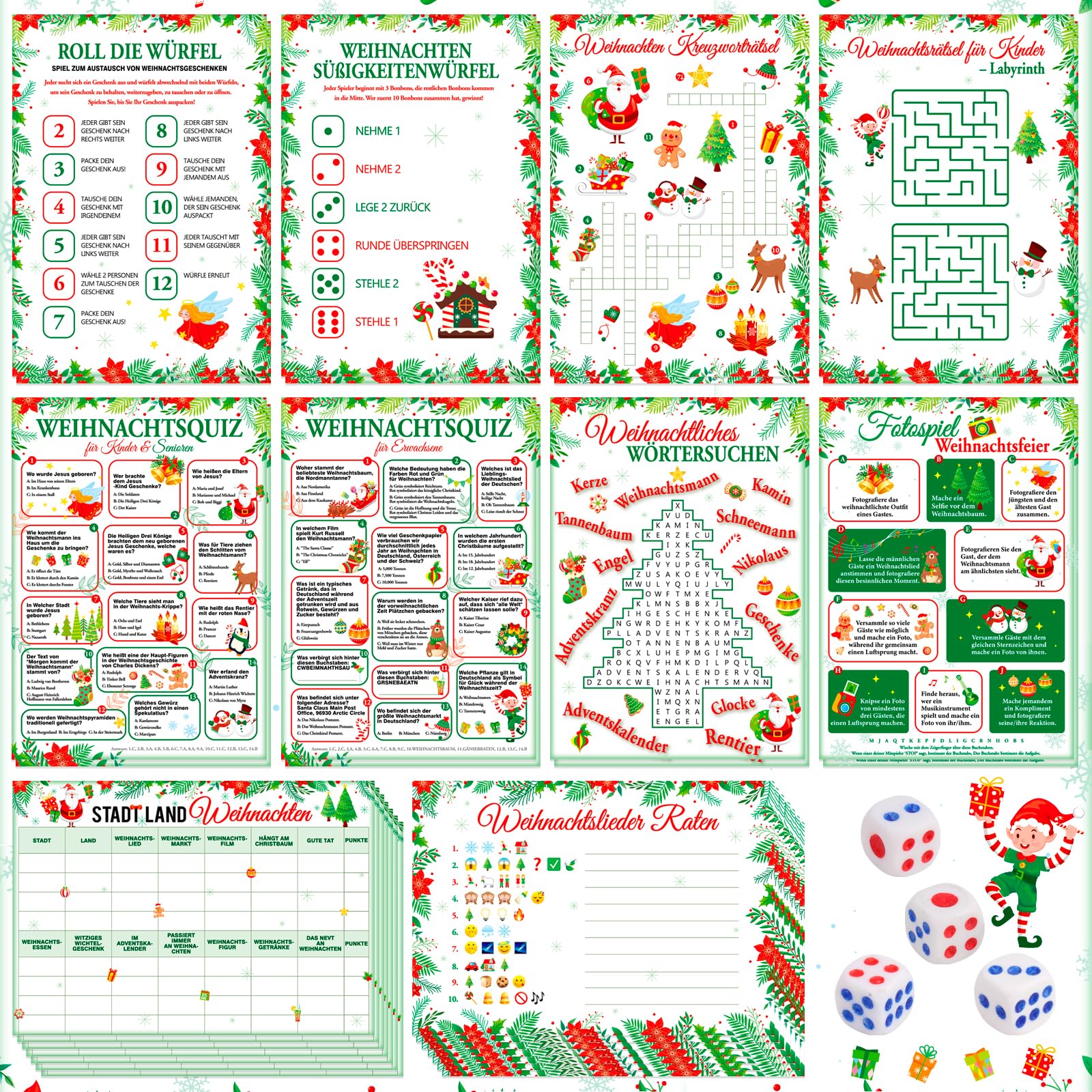 howaf-stadt-land-weihnachten-spielblock-a4-20-blatt-familienspiel image 8