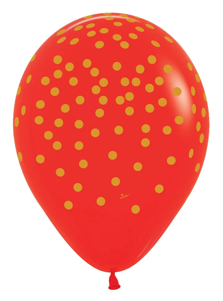 betallic-latex-gold-confetti-luftballon-11-rot-50-st-ck image 1