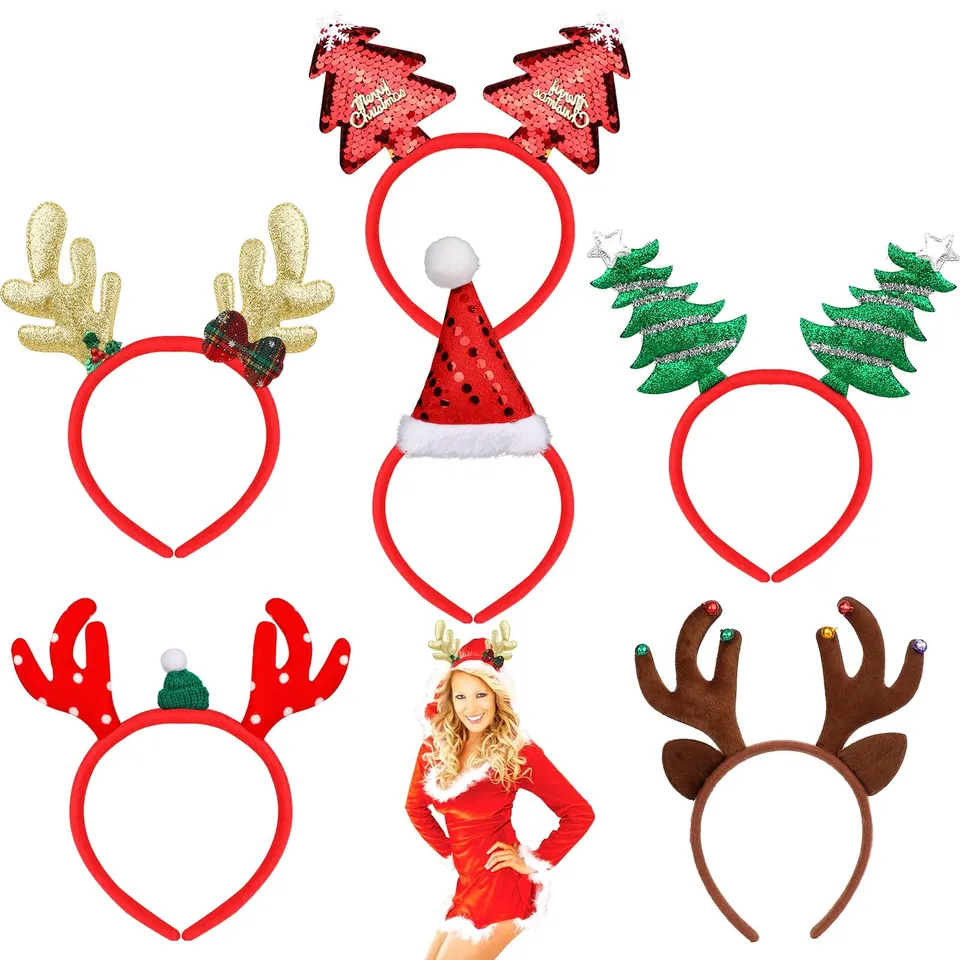 howaf-haarreif-weihnachten-motiv-mix-6-st-ck image 1