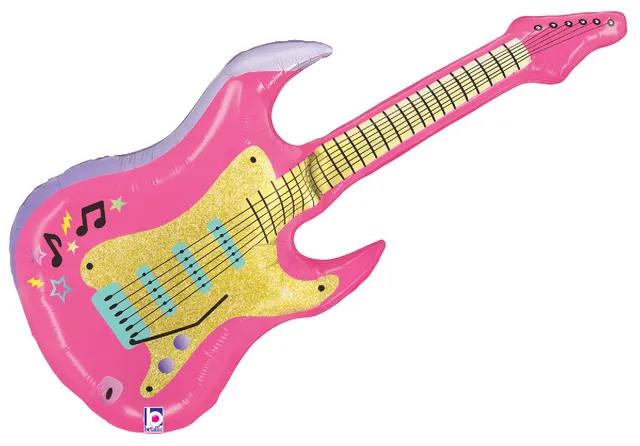 betallic-pink-electric-guitar-folienballon-39-pink image 1