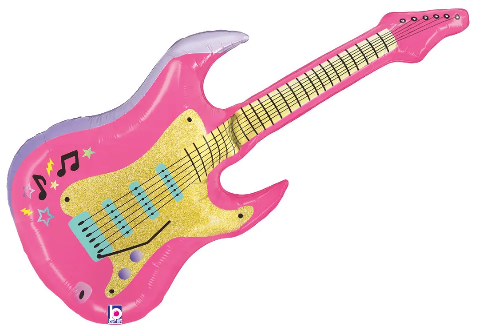 betallic-pink-electric-guitar-folienballon-39-pink image 1