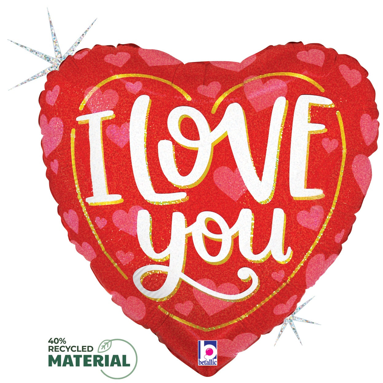 betallic-love-you-classic-hearts-folienballon-18-herz-rot image 2