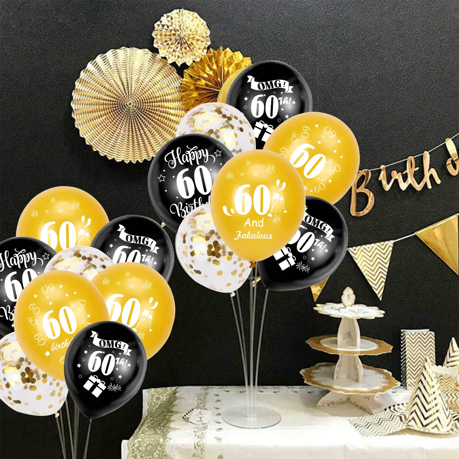 howaf-60-geburtstag-luftballons-30-st-ck-schwarz-gold image 5