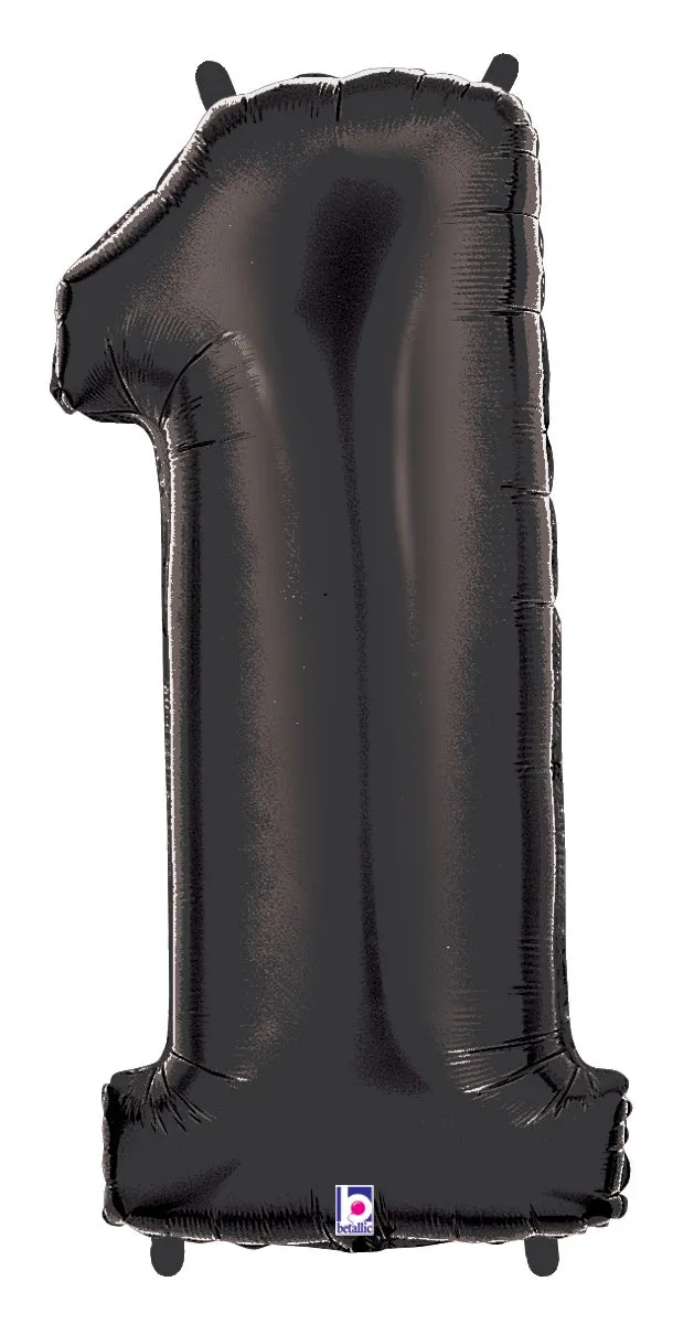 betallic-number-1-black-folienballon-34-zahl image 1