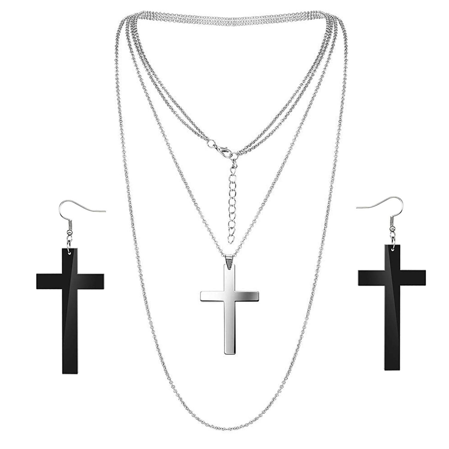 howaf-80er-accessoires-damen-set-schwarz-stirnband-handschuhe image 3