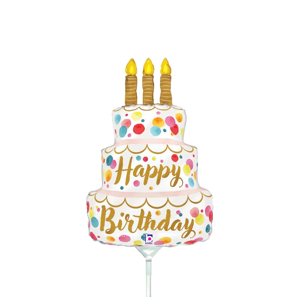 betallic-satin-birthday-pink-cake-folienballon-14-rosa image 1
