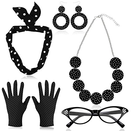 howaf-50er-jahre-accessoires-kost-mset-schwarz-5-teilig image 8