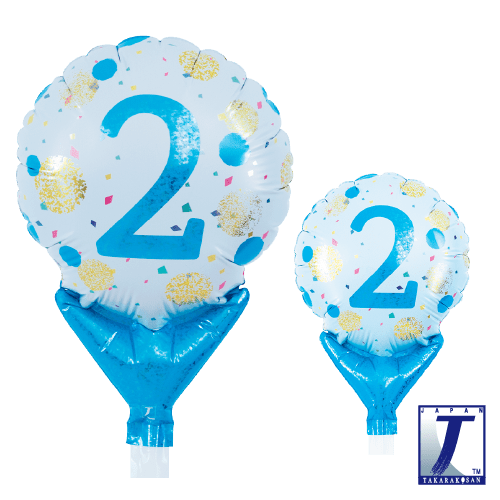 takara-upright-round-5-zoll-stehballon-gold-blau-no-2 image 1