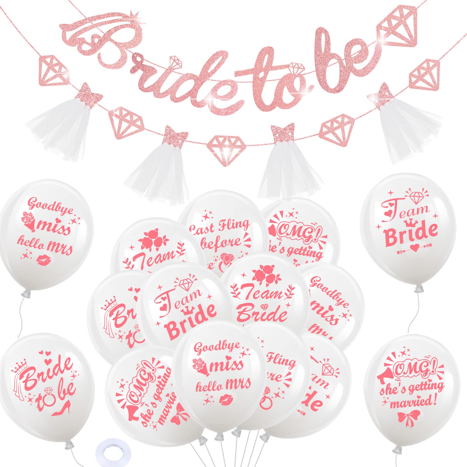 howaf-balloons-jga-set-luftballons-bride-to-be-girlande image 1