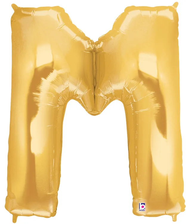 betallic-letter-m-gold-folienballon-86-cm-buchstabe image 1