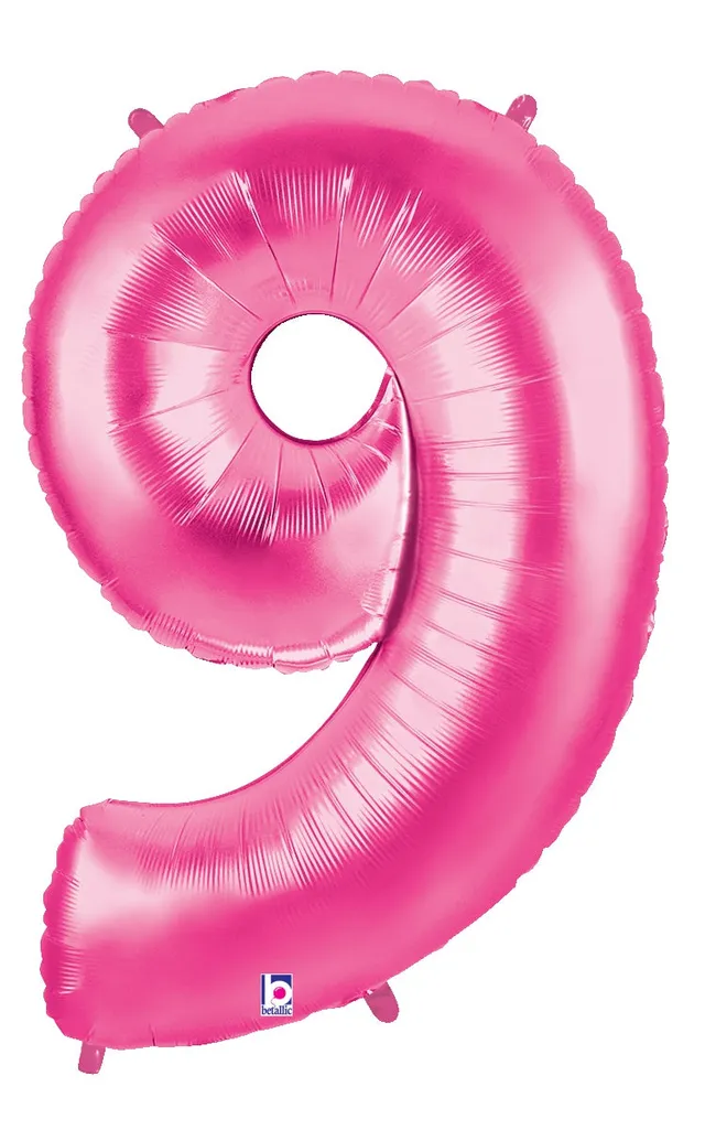 betallic-folienballon-zahl-9-pink-86-cm-geburtstag image 1