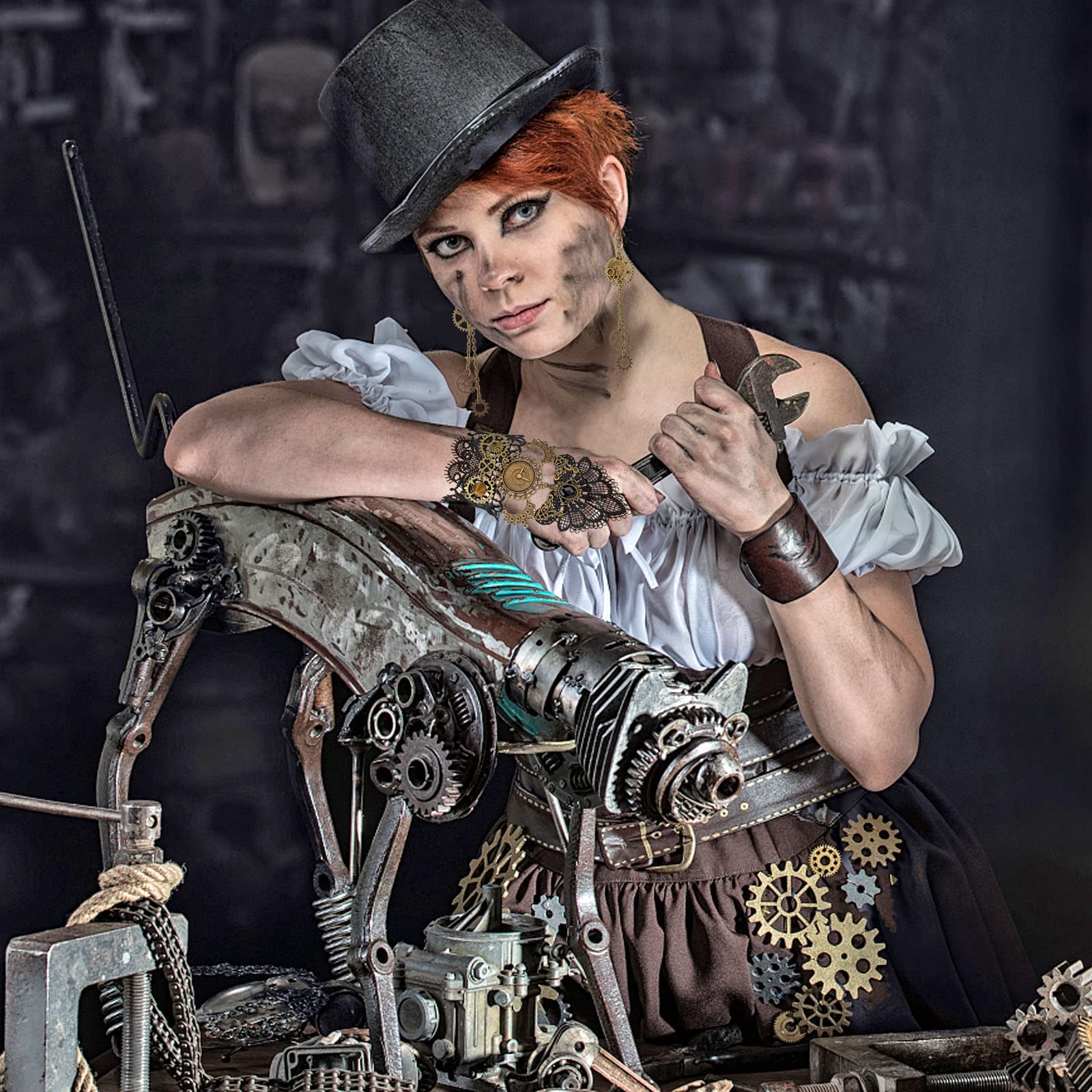 howaf-steampunk-1-kost-mschmuck-damen-zahnr-der-set-3-teilig image 6