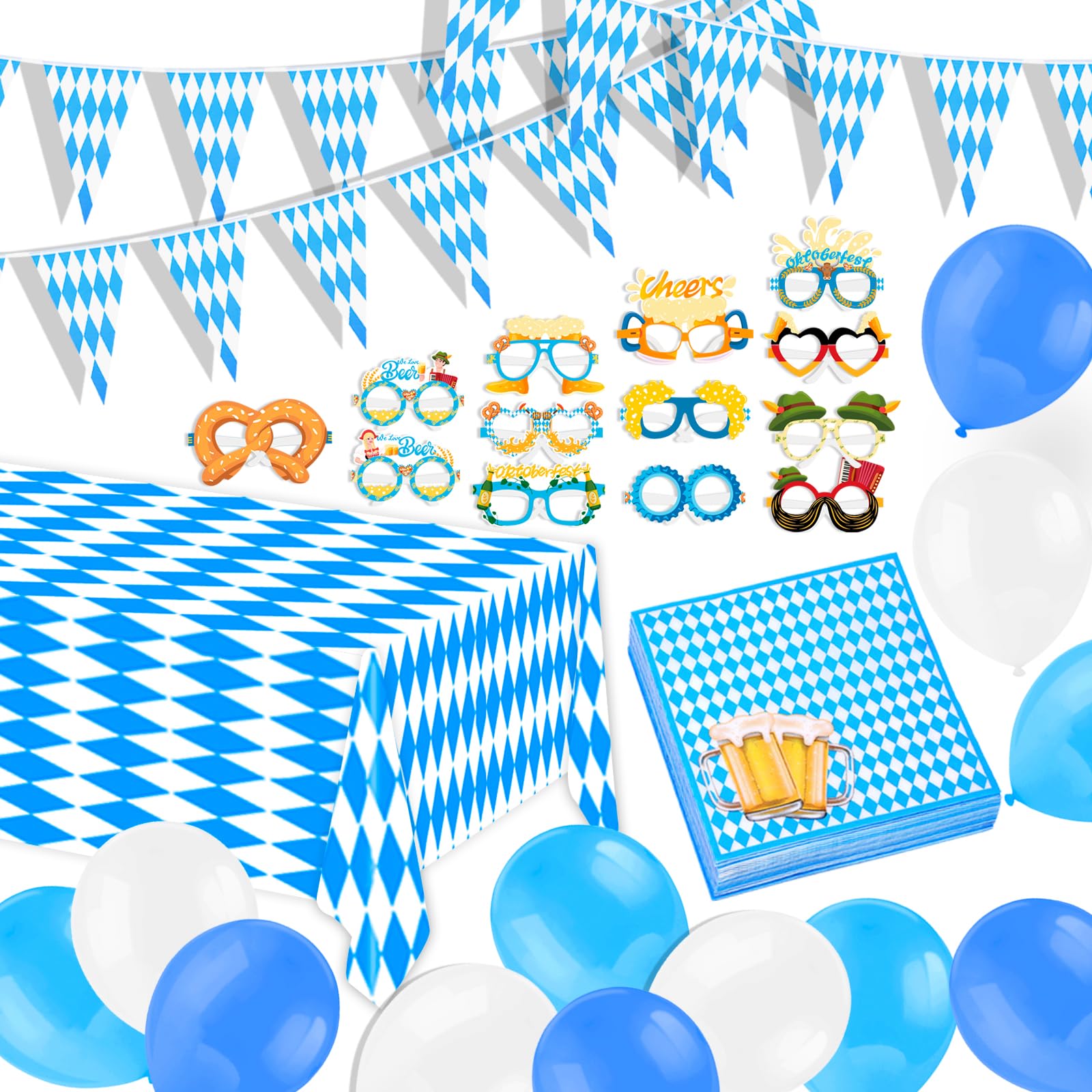 howaf-oktoberfest-deko-set-59tlg-blau-wei-mit-ballons image 1