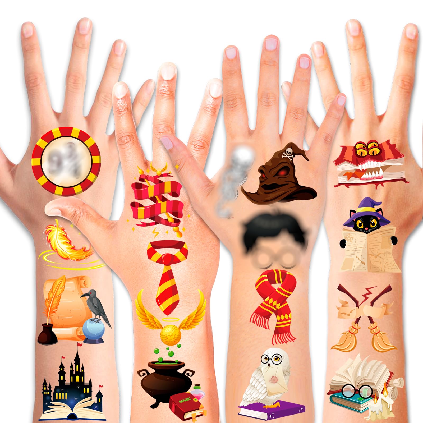 howaf-zauberer-tattoos-kinder-48-st-ck-tempor-r image 2