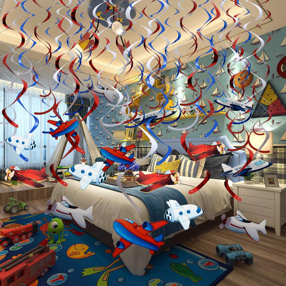 howaf-flugzeug-h-ngedeko-30-st-ck-spiralen-geburtstag image 4