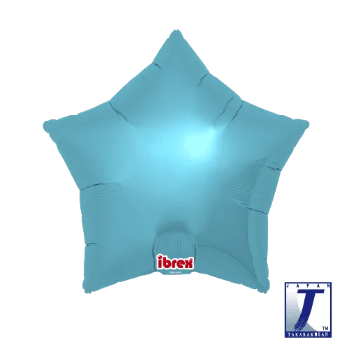 takara-ibrex-star-15-folienballon-metallic-hellblau-stern image 1
