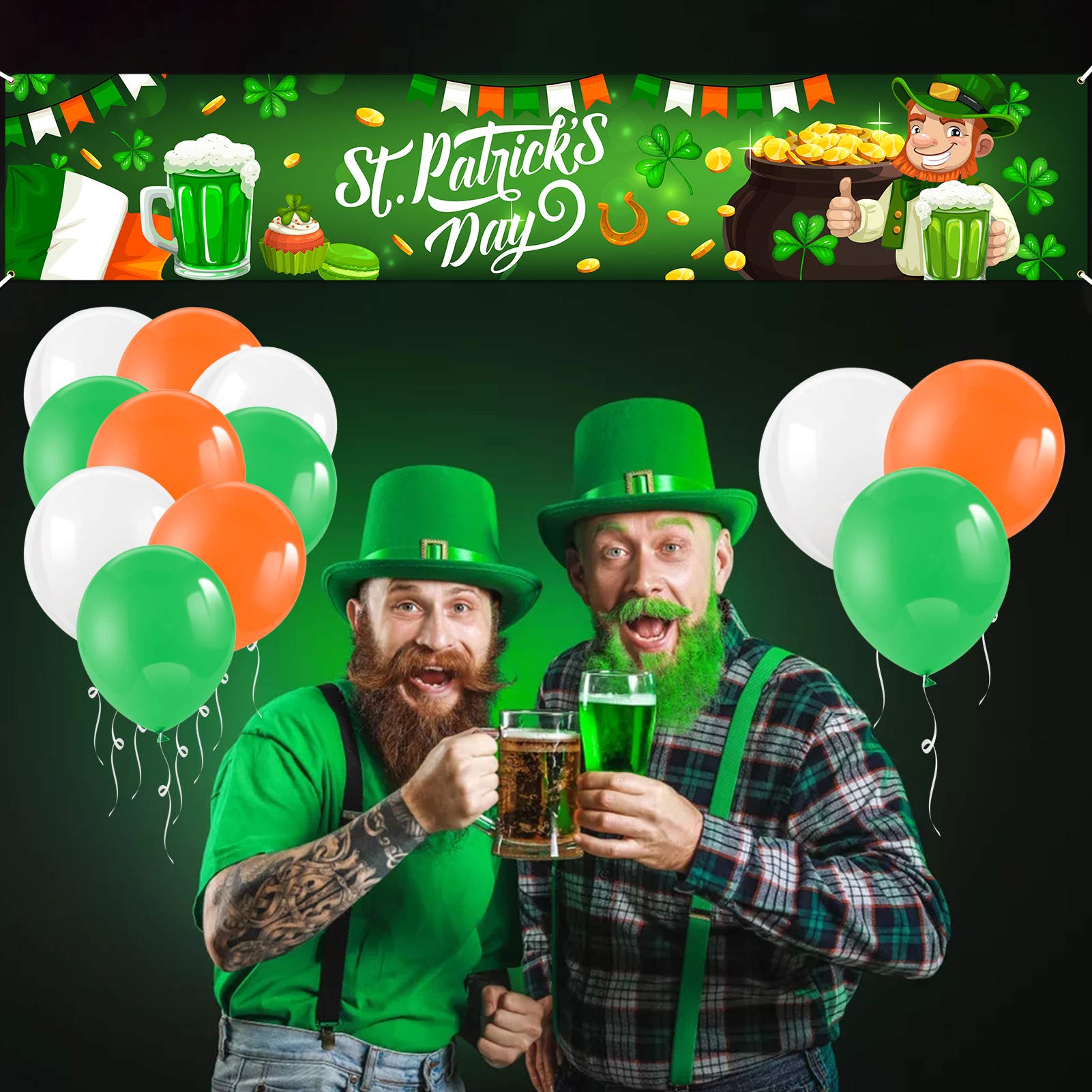 howaf-st-patricks-day-banner-stoff-gr-n-210x40-cm image 5