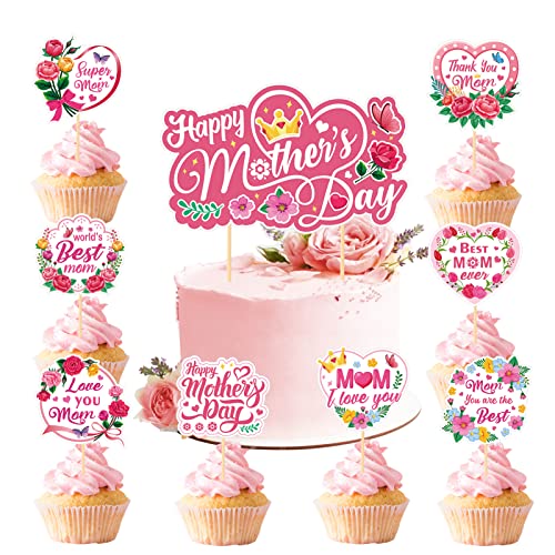 howaf-muttertag-tortendeko-cake-topper-25-st-ck-blumen image 8