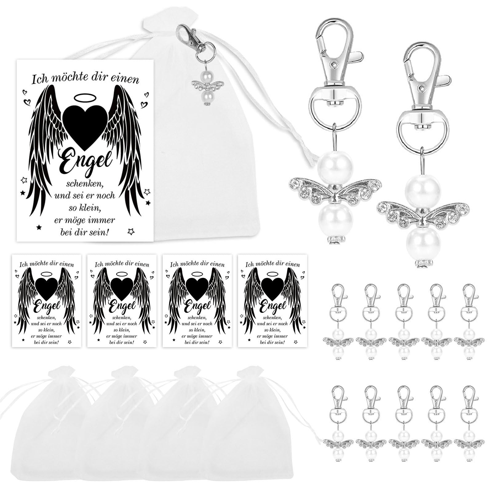 howaf-schutzengel-anh-nger-set-10-stk-mit-beutel-und-karte image 1