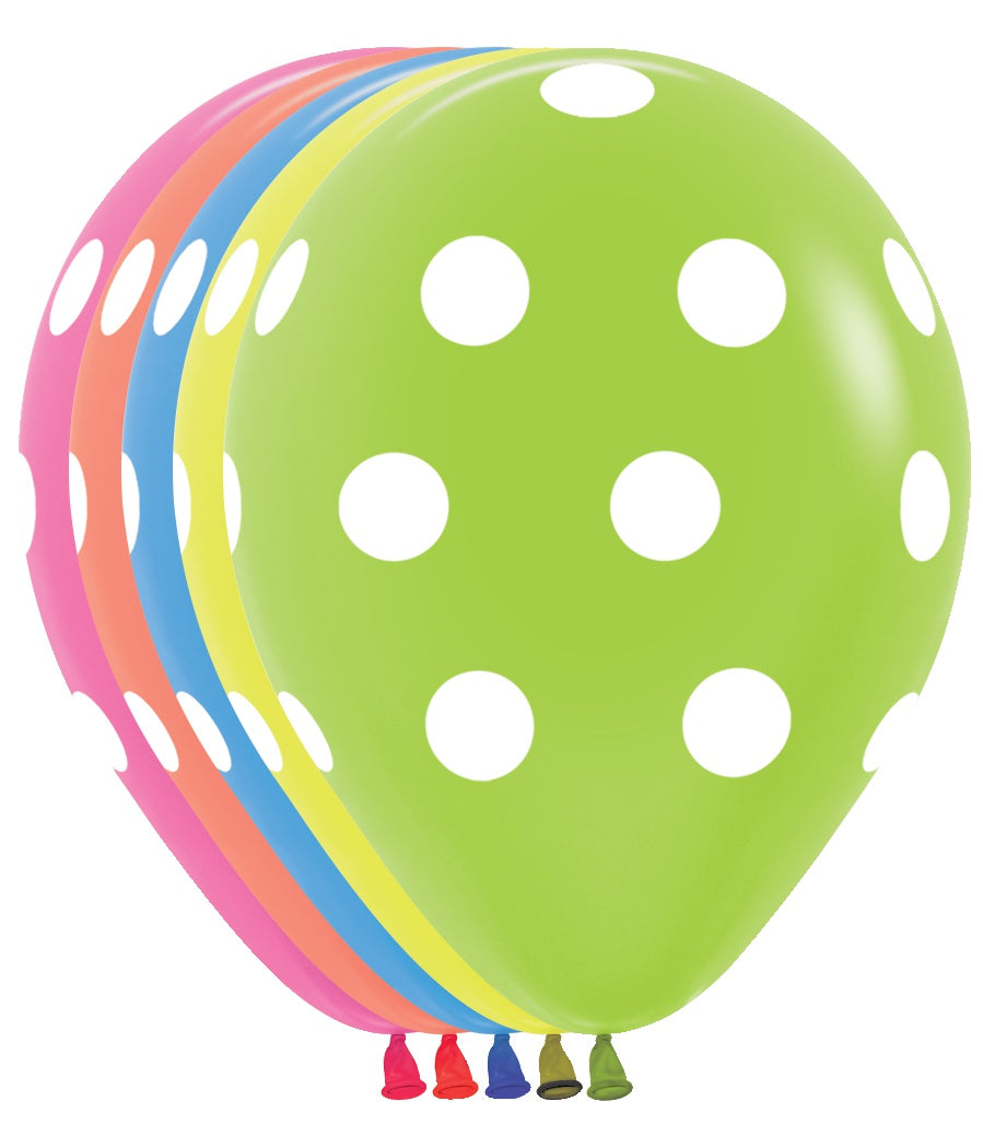 betallic-neon-polka-dots-latexballon-11-mix-50er-bedruckt image 1