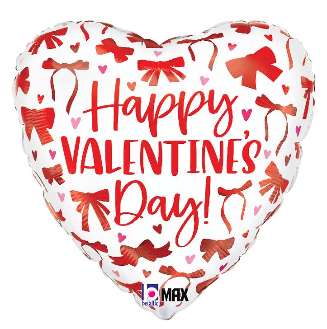 betallic-foil-balloons-valentine-red-bows-folienballon-18-rot image 1