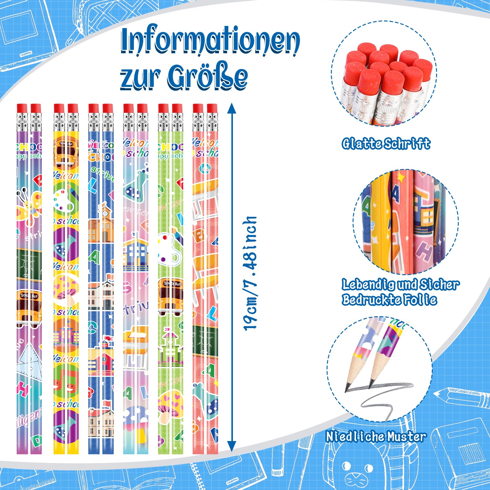 howaf-endlich-schulkind-set-notizbuch-bleistifte-24-tlg image 3