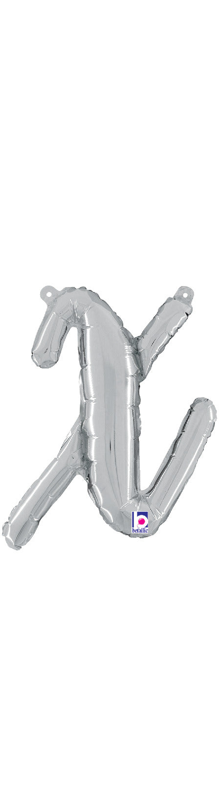betallic-foil-balloons-script-x-folienballon-silber-14-zoll image 1