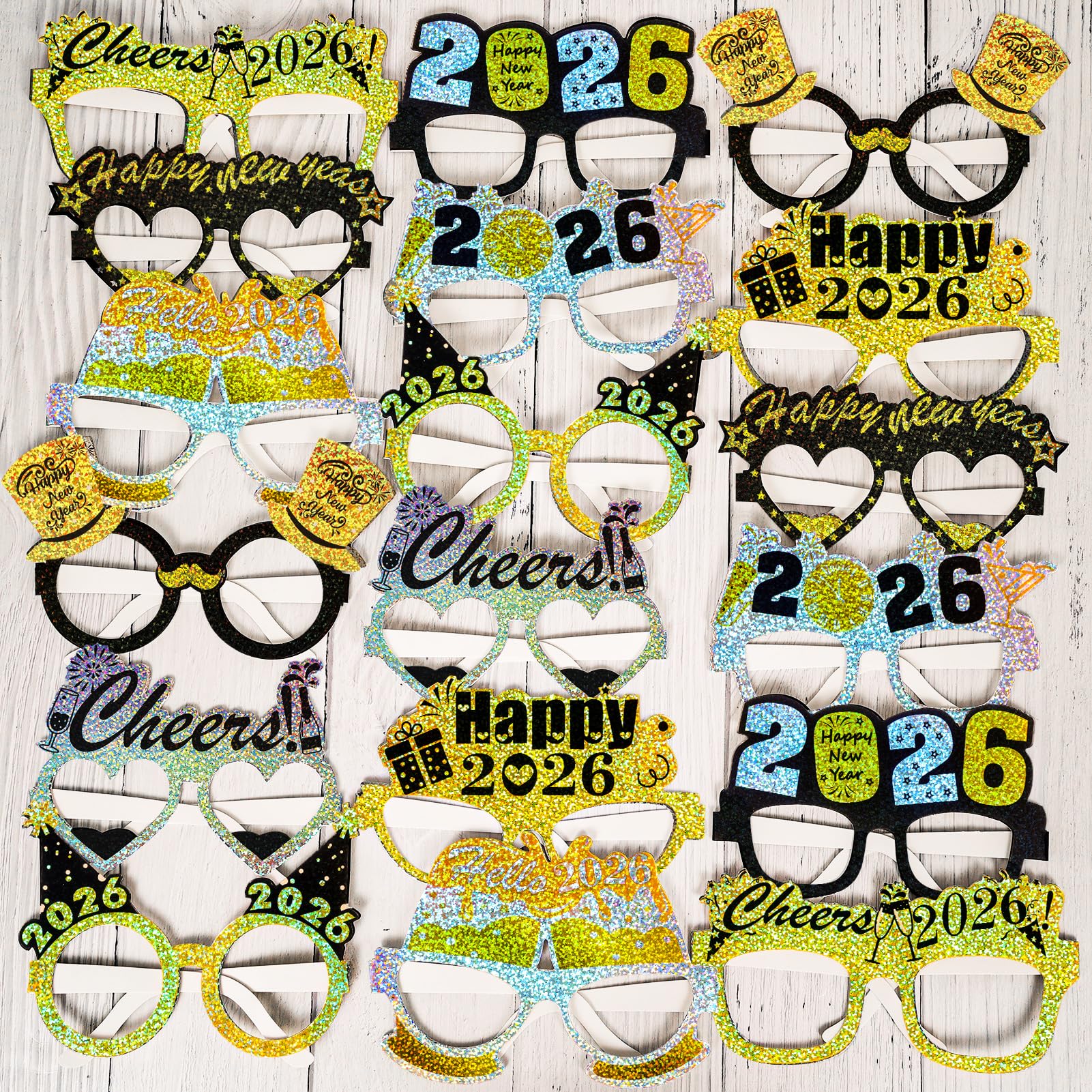 howaf-silvester-brille-2026-18-st-ck-papier-foto-requisiten image 4