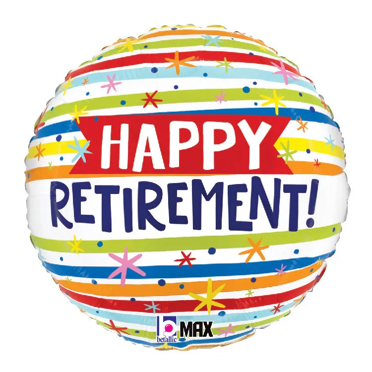betallic-happy-retirement-folienballon-18-zoll-streifen image 1