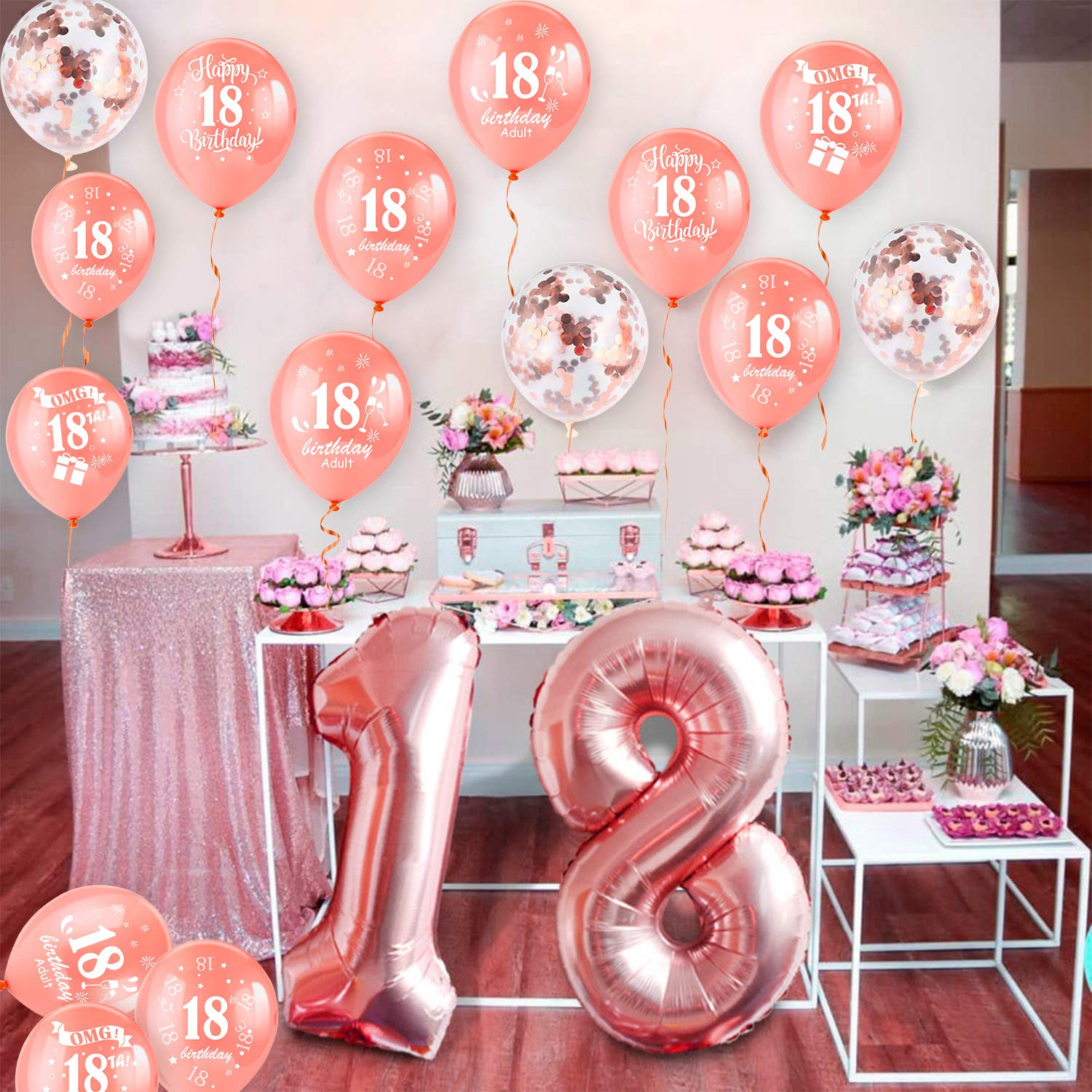 howaf-18-geburtstag-luftballons-set-ros-gold-30-teilig image 4