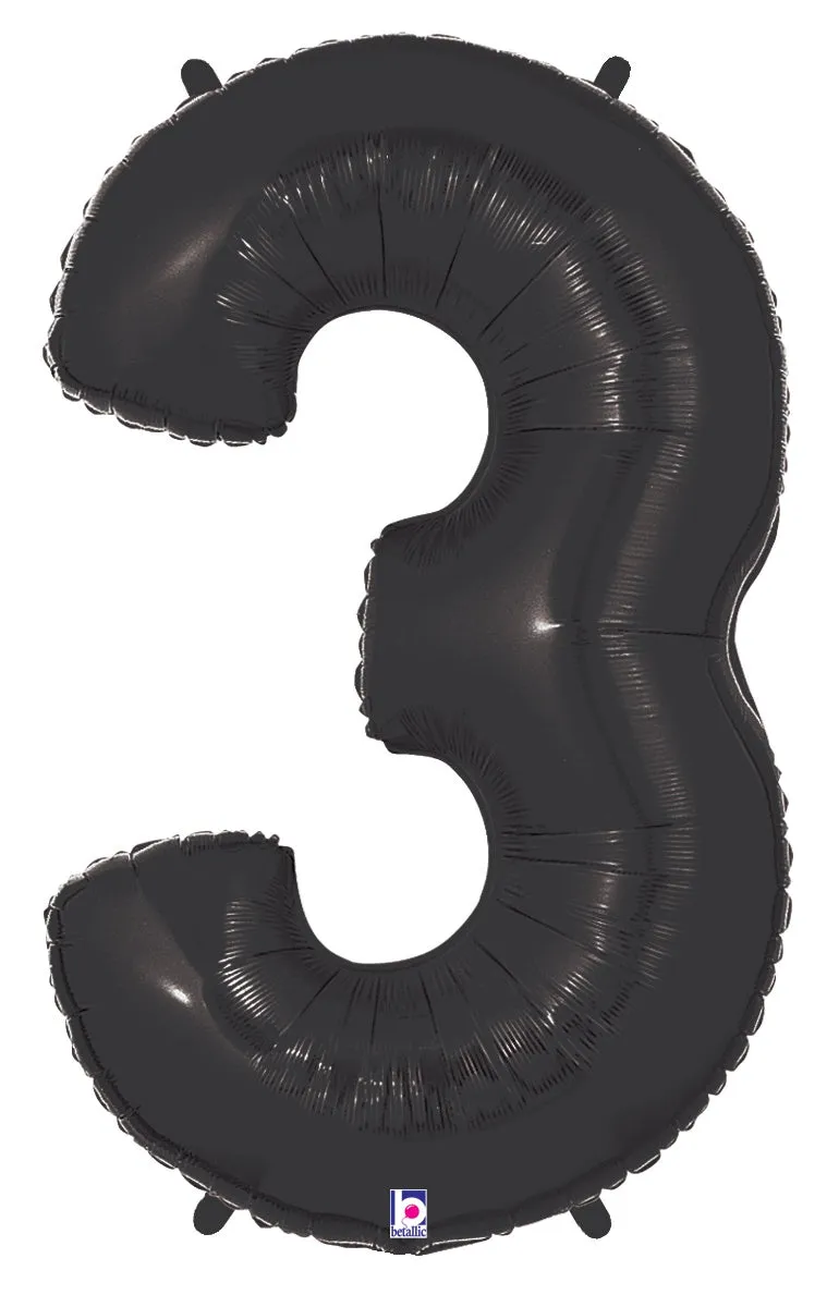 betallic-foil-balloons-number-3-black-folienballon-34-schwarz image 1