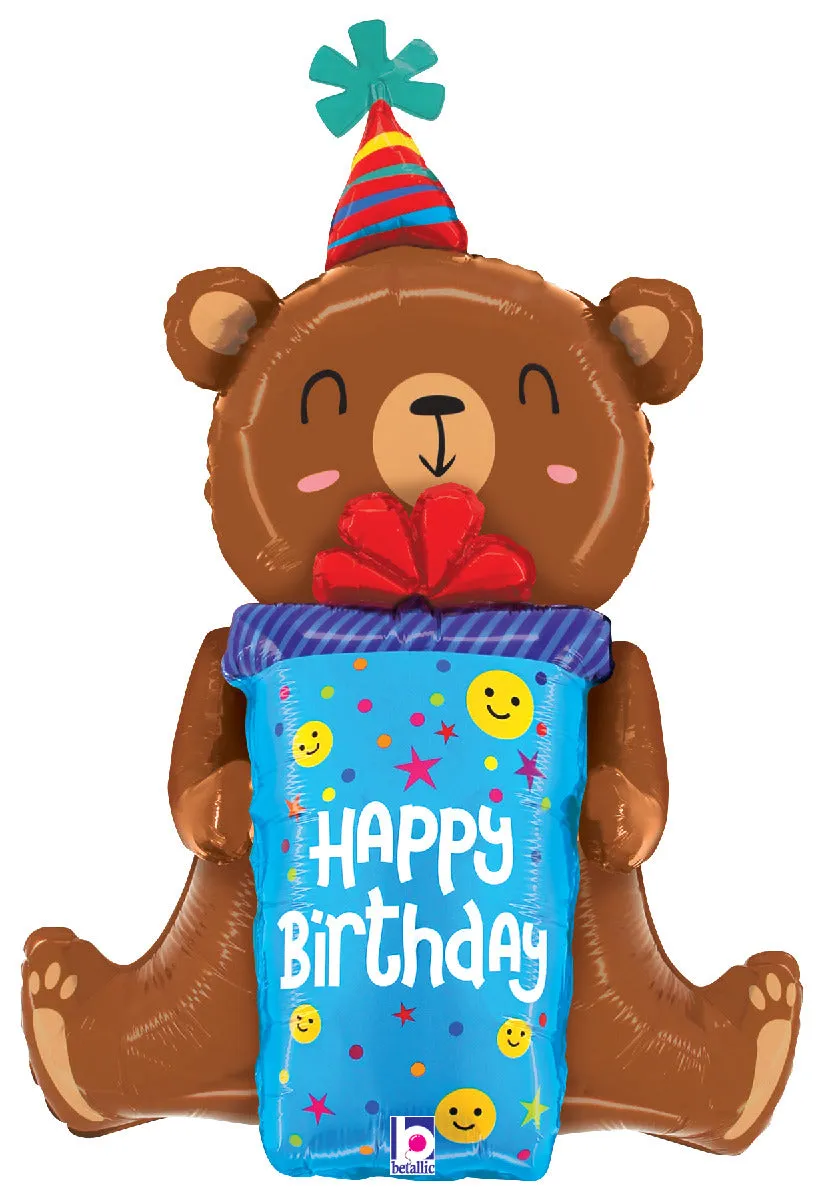 betallic-birthday-smiley-gift-bear-folienballon-34-teddyb-r image 1
