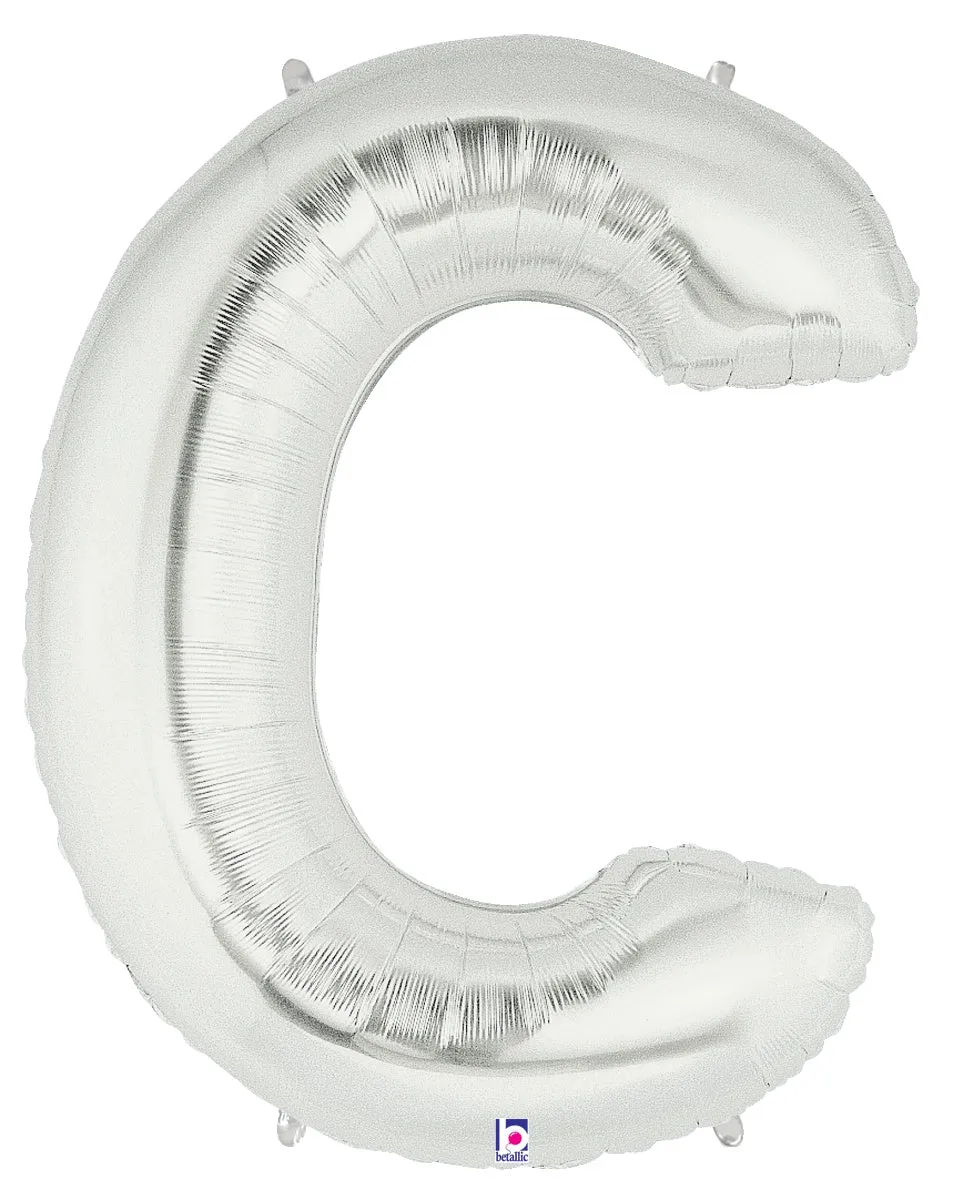 betallic-letter-c-silver-folienballon-34-silber image 1