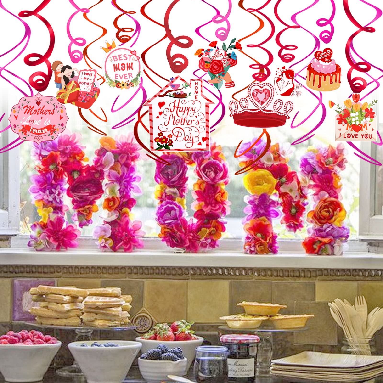 howaf-muttertag-h-ngedeko-spiralen-30-st-ck-folie-rot-rosa image 6