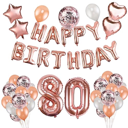 howaf-80-geburtstag-deko-luftballon-set-ros-gold-59-teilig image 7