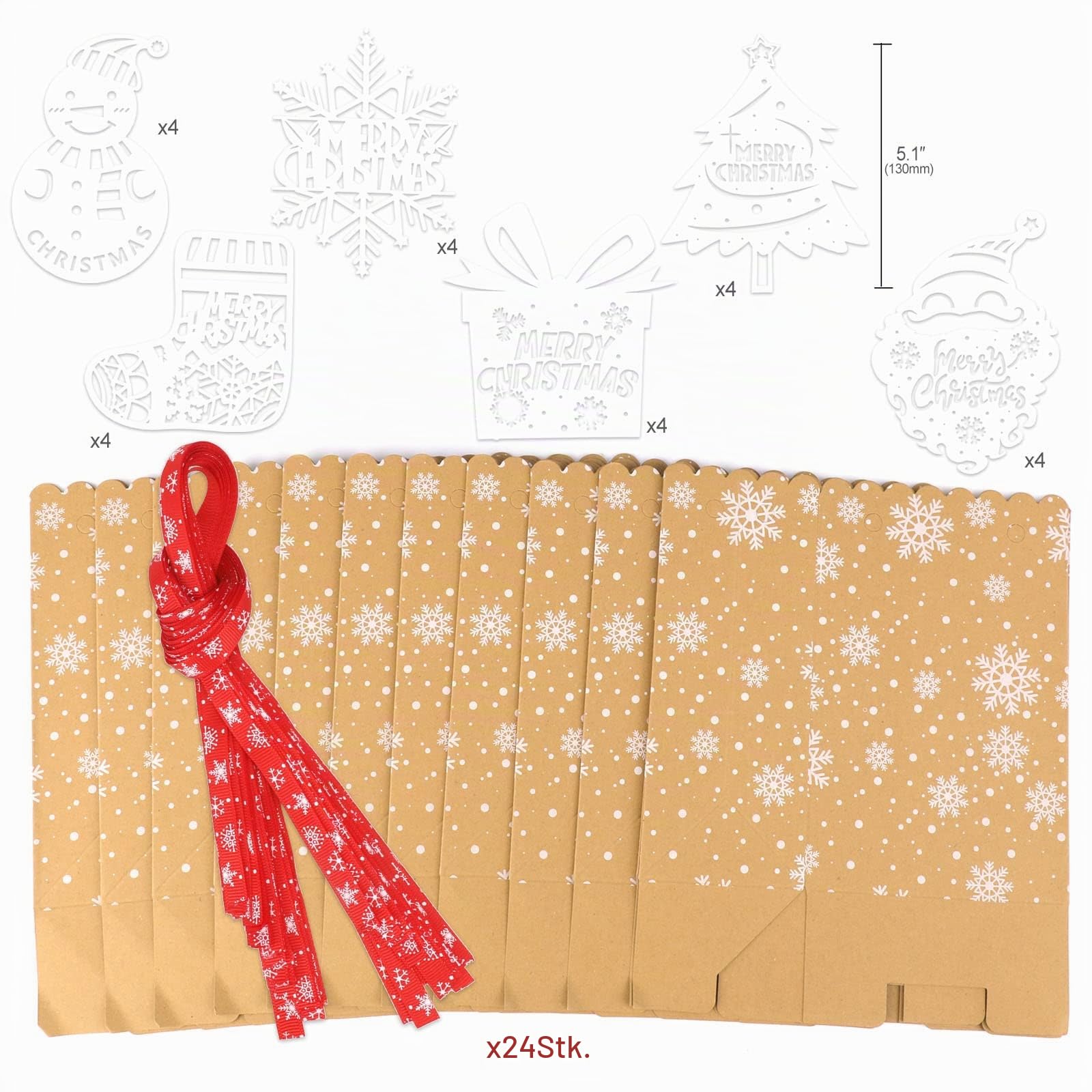 howaf-geschenkt-ten-weihnachten-24-st-ck-kraftpapier-mit-griff image 2