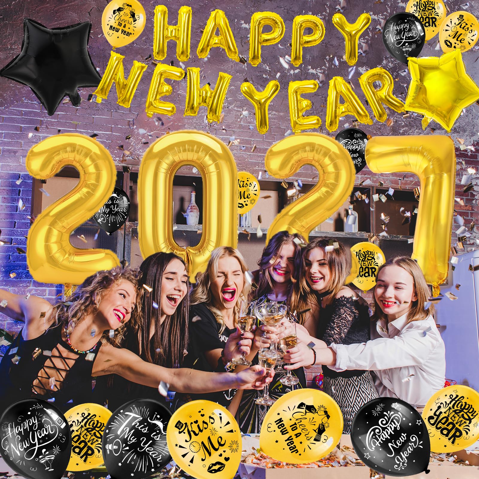 howaf-silvester-deko-2027-xxl-set-gold-folienballons-latex image 5