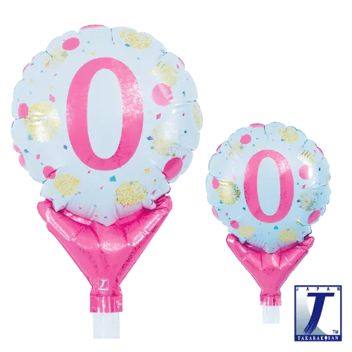takara-upright-round-5-standballon-gold-pink-no-0 image 1
