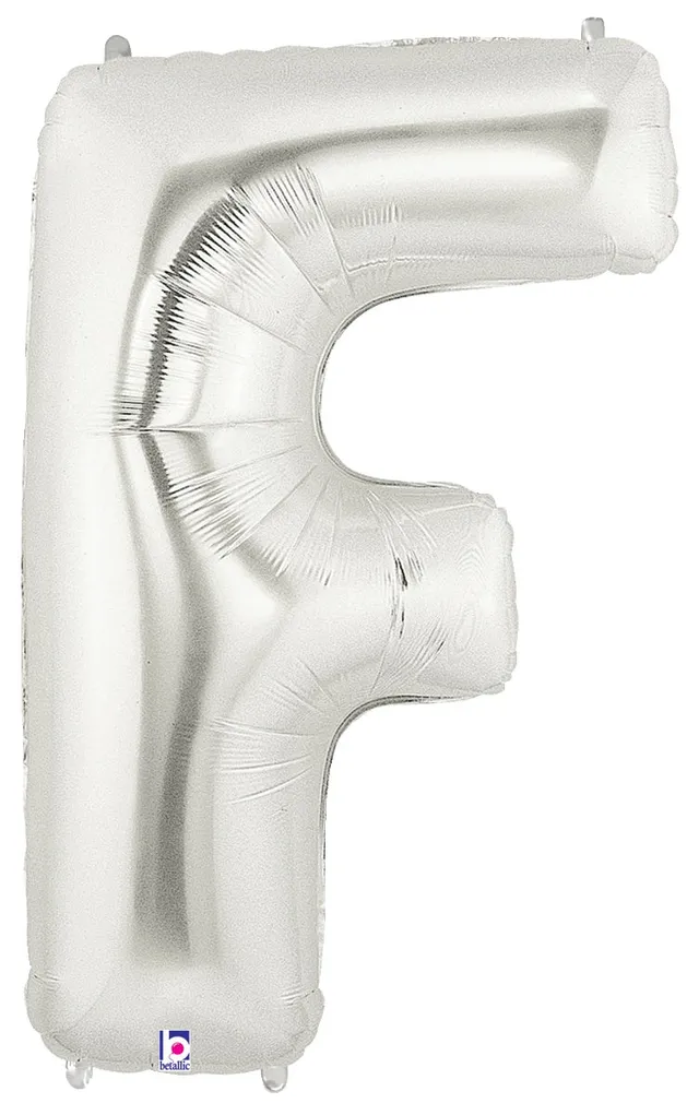 betallic-buchstabe-f-folienballon-34-silber-megaloon image 1