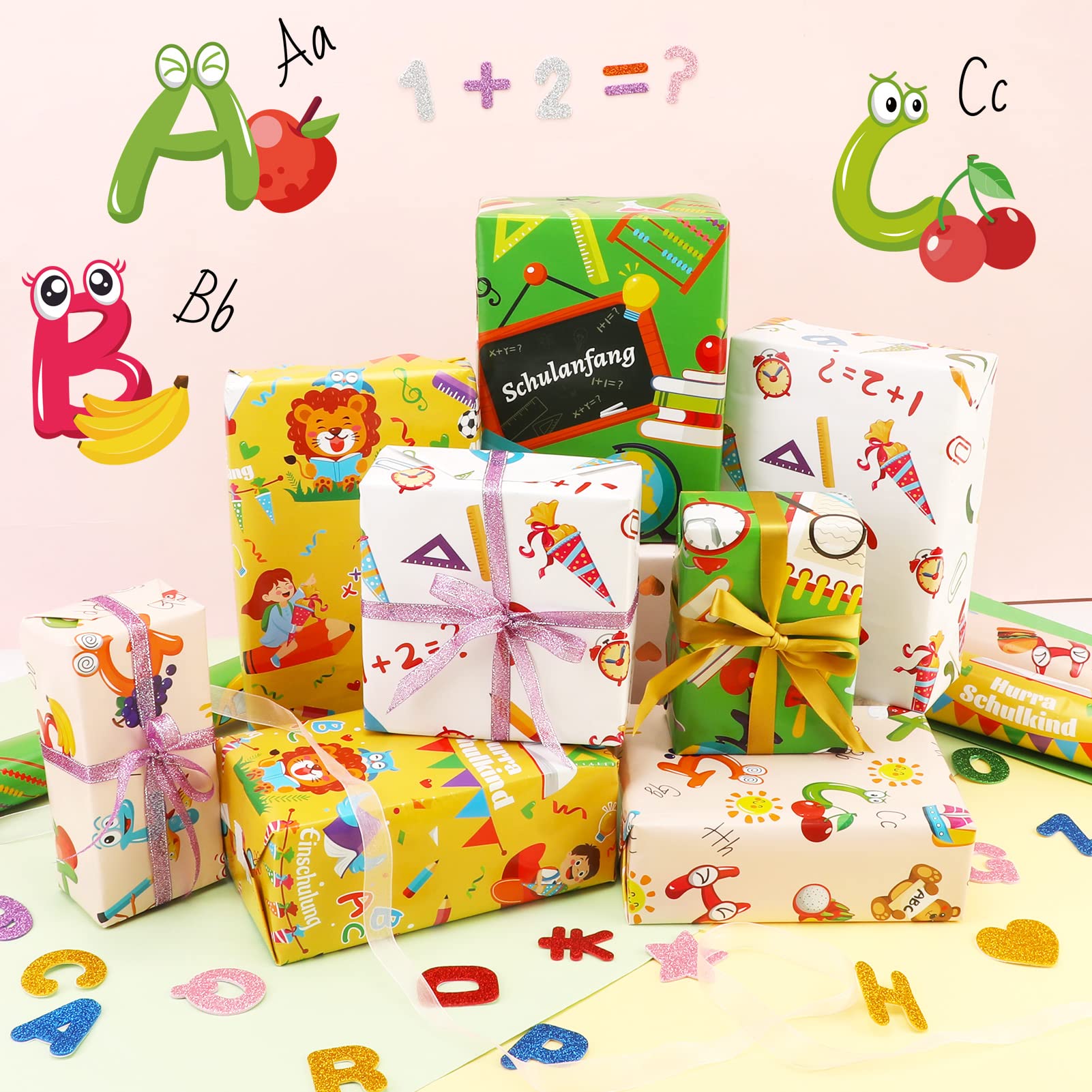 howaf-geschenkpapier-einschulung-mehrfarbig-8-b-gen-set image 4