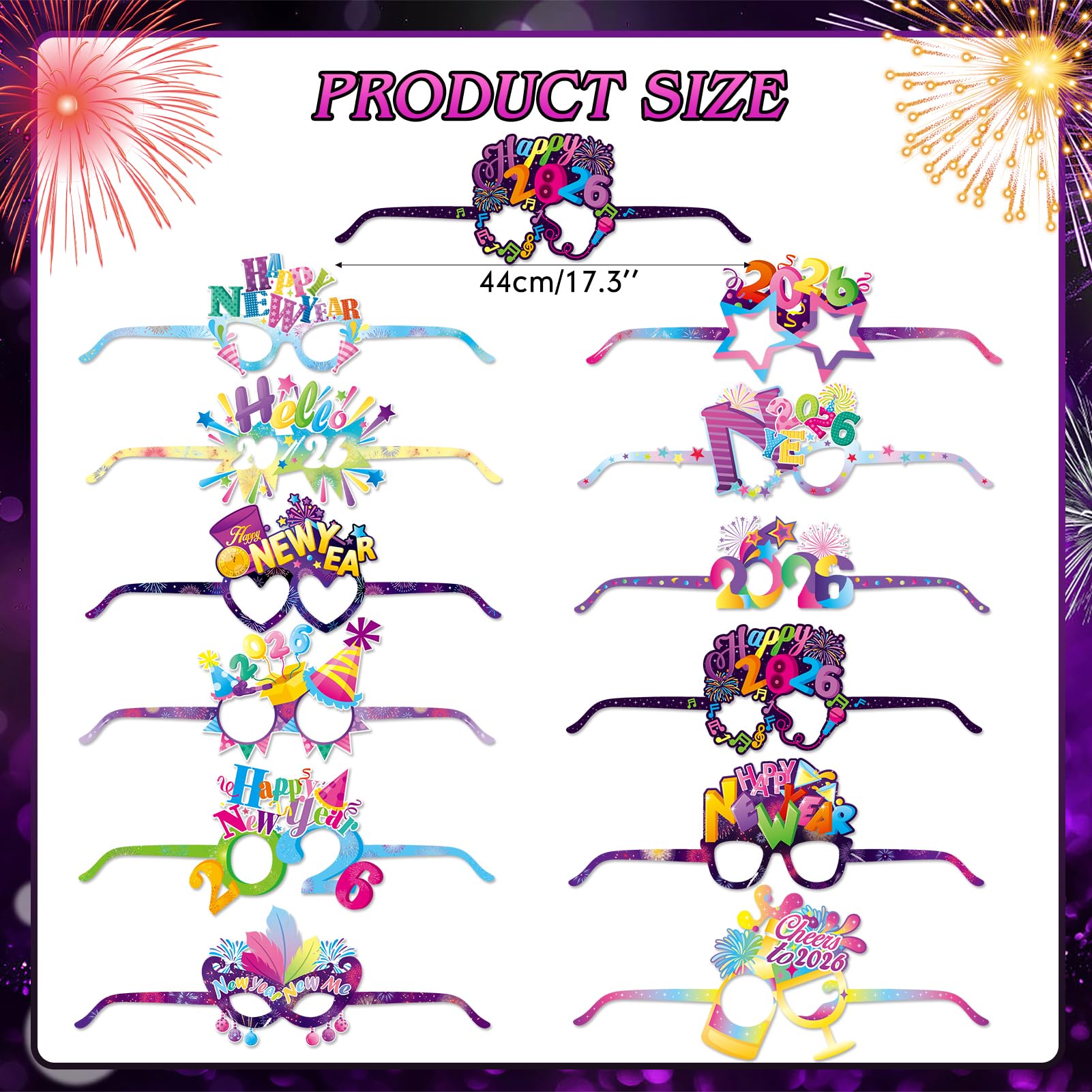 howaf-silvester-accessoires-set-partyh-te-brille-tattoos image 3